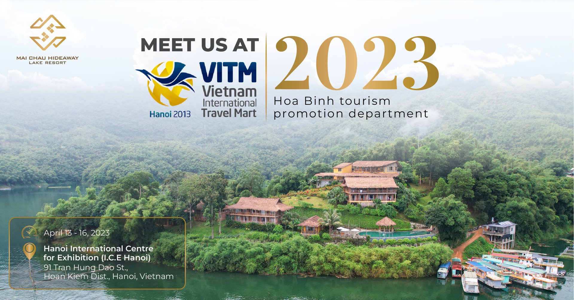 Tham gia hội chợ VITM Hà Nội 2023 cùng Mai Chau Hideaway Lake Resort