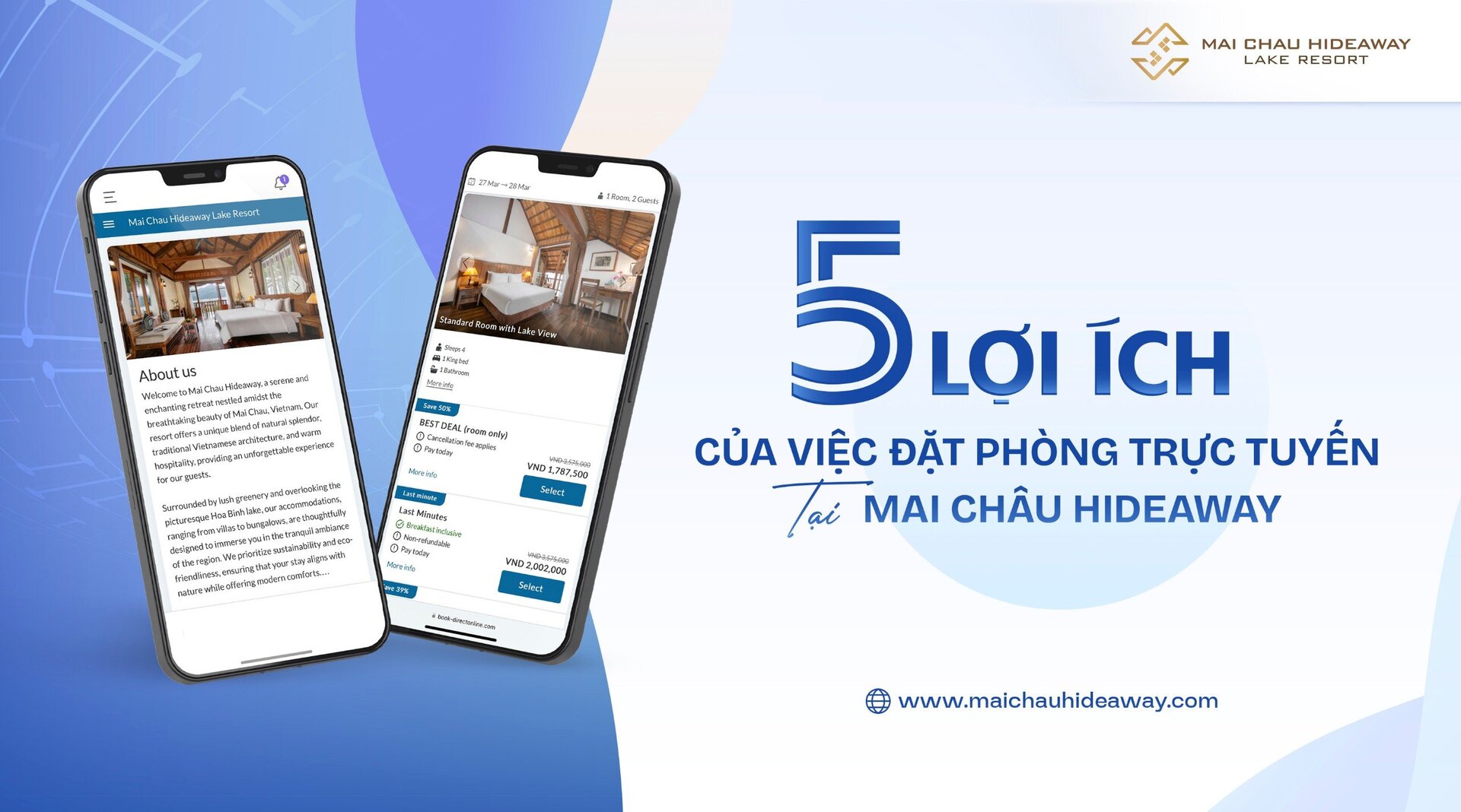 5 Lợi Ích Của Việc Đặt Phòng Trực Tuyến Tại Mai Châu Hideaway