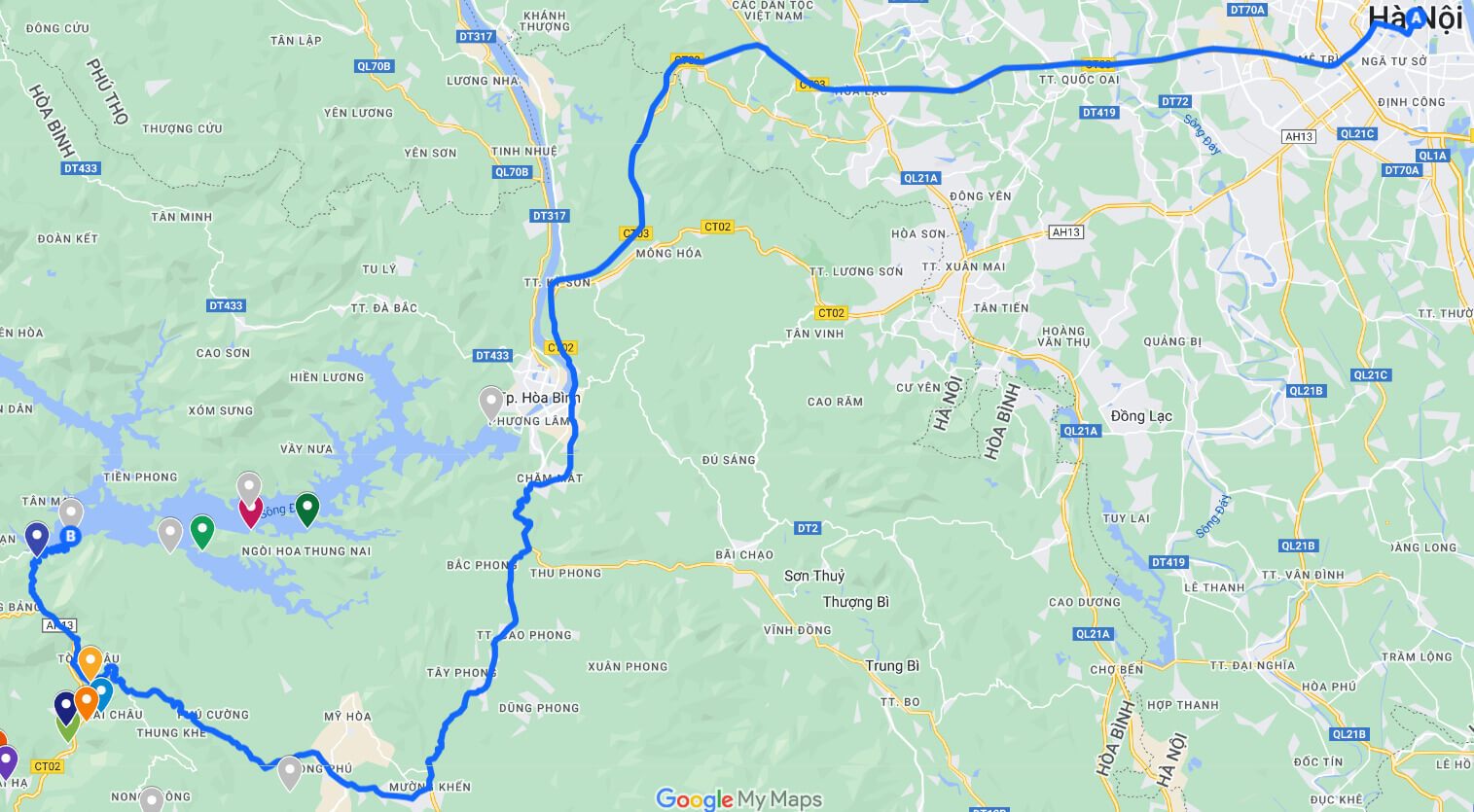 Gợi ý 2 tuyến đường từ Hà Nội đến Mai Châu Hideaway Lake Resort siêu đẹp