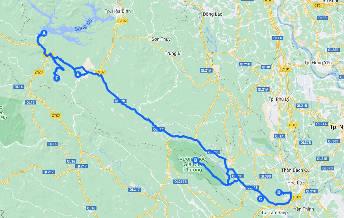 Traveling from Ninh Binh to Mai Chau: Route, Distance and Interesting Stops