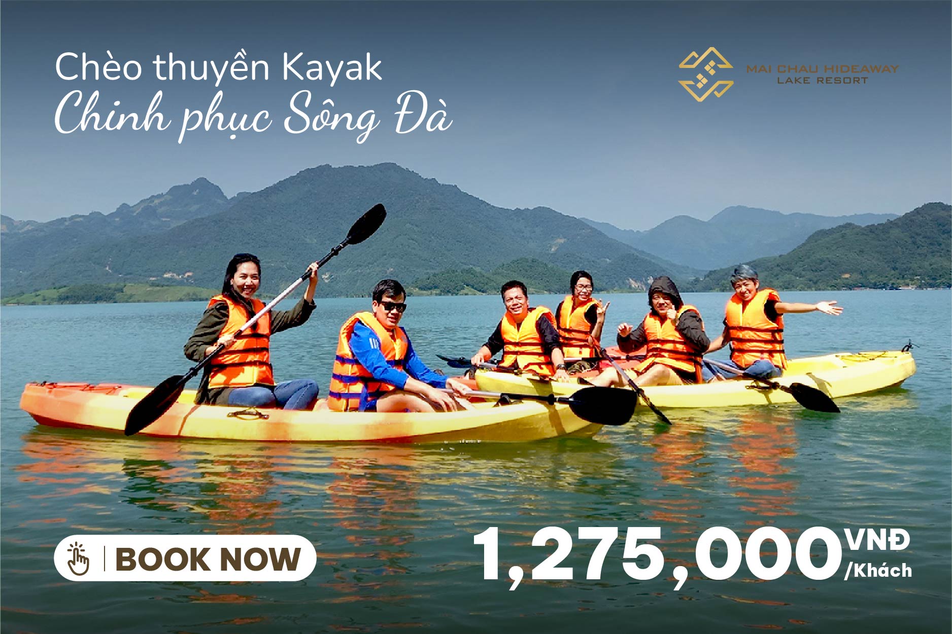 CHÈO THUYỀN KAYAK - CHINH PHỤC SÔNG ĐÀ