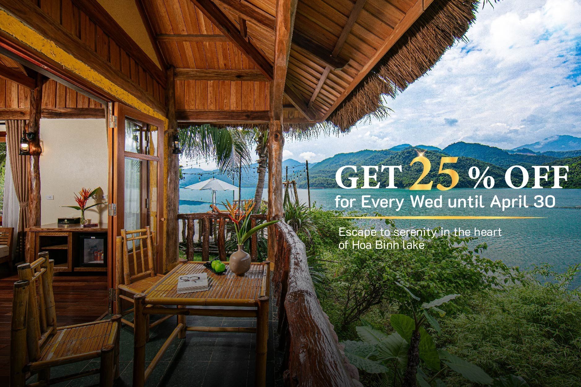 GIẢM 25% GIÁ PHÒNG NGÀY THỨ 4