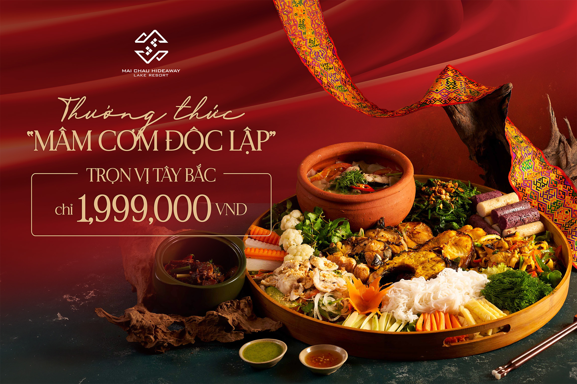 THƯỞNG THỨC “MÂM CƠM ĐỘC LẬP”, TRỌN VỊ TÂY BẮC CHỈ 1,999,000 VND