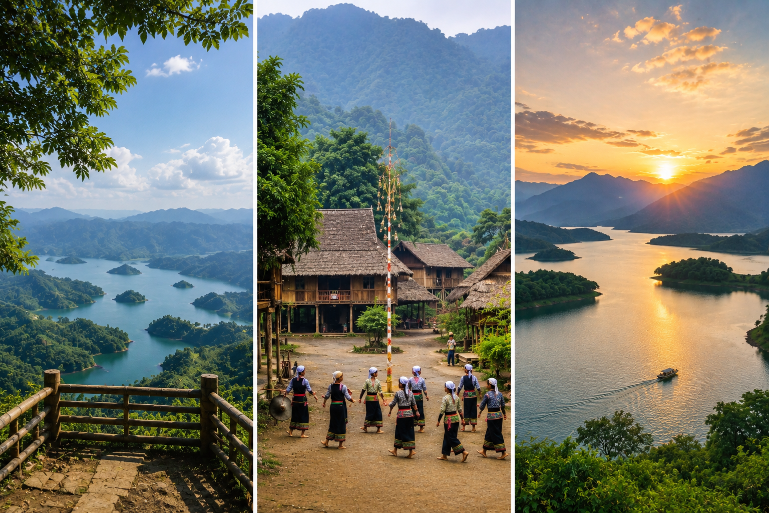 Pom Coong, Na Phon and Na Thia offer quieter rice-field views beyond the busiest village paths (Source: Collected) Pom Coong, Na Phon and Na Thia offer quieter rice-field views beyond the busiest village paths (Source: Collected)