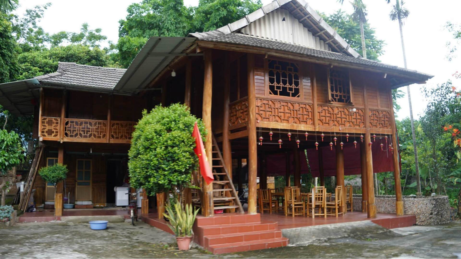 Thai stilt houses in Bản Lác (Source: Collected) Thai stilt houses in Bản Lác (Source: Collected)
