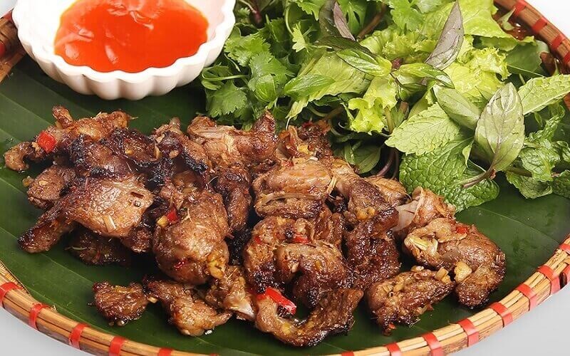 Thịt lợn mán nướng Mai Châu