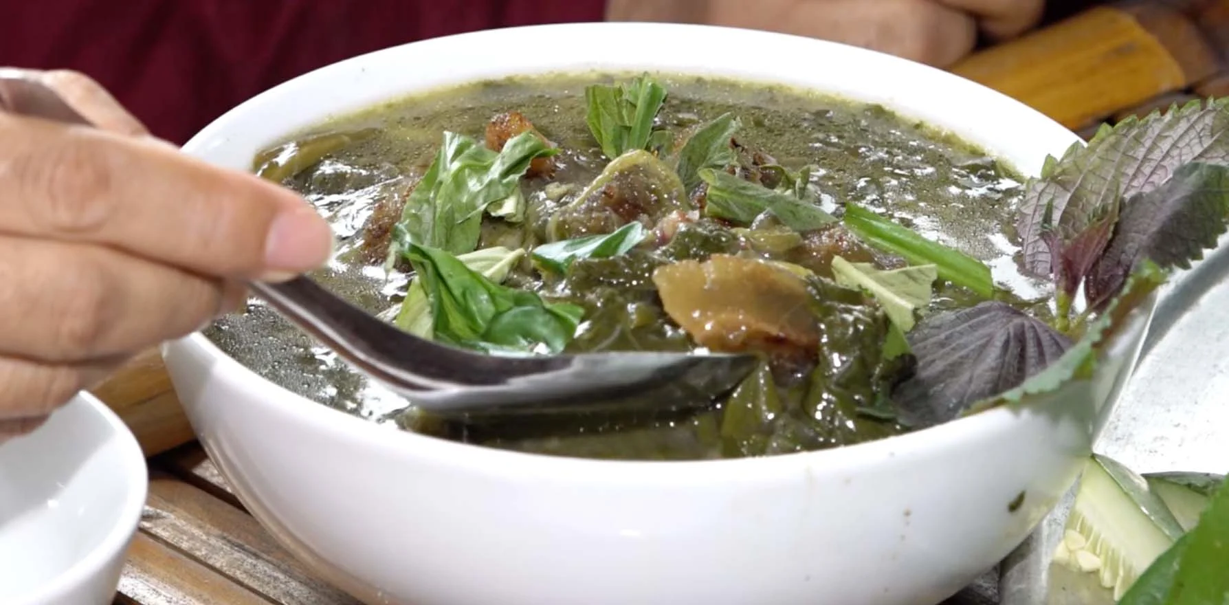 Môn nấu da trâu khô