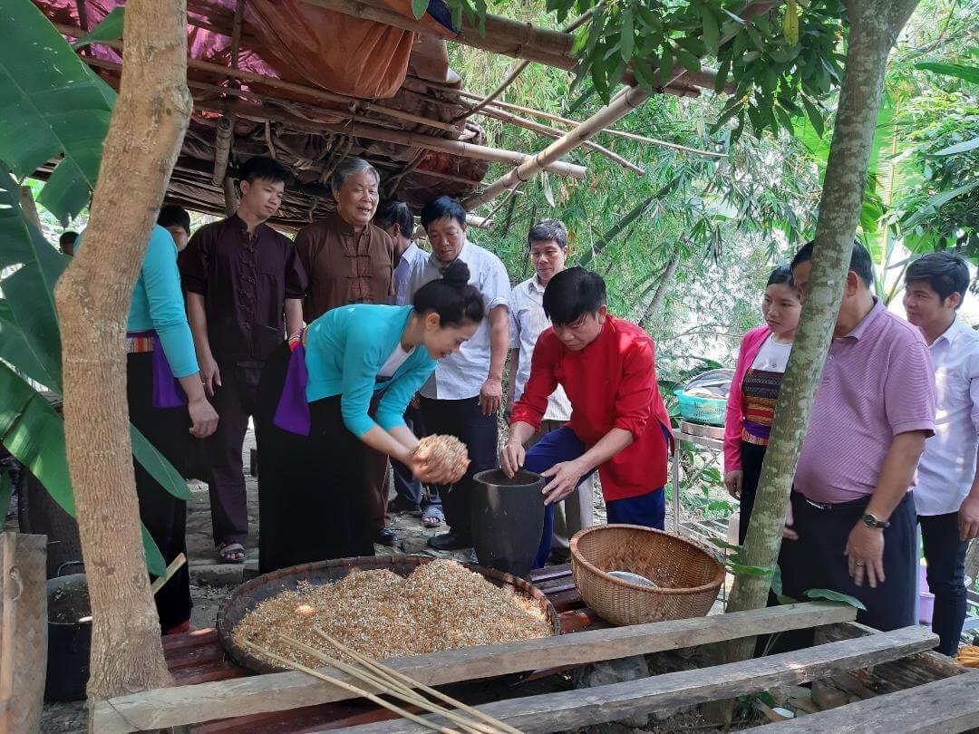 Rượu cần Mường Vang có cách chế biến độc đáo (Nguồn: Đại Đoàn Kết)