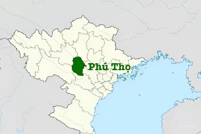 Bản đồ tỉnh Phú Thọ (Nguồn: Cùng Phượt)